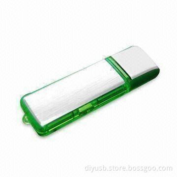 Bay Recorder Style USB Flash Drive with 64MB to 32GB Memory Capacity and FC/CE/RoHS Marks